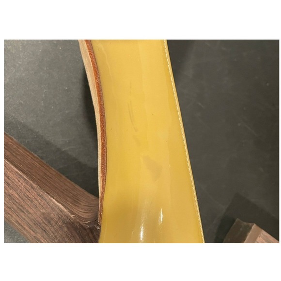 Kate Spade Yellow Patton Heels Made in Italy Size 8 - Picture 4 of 5